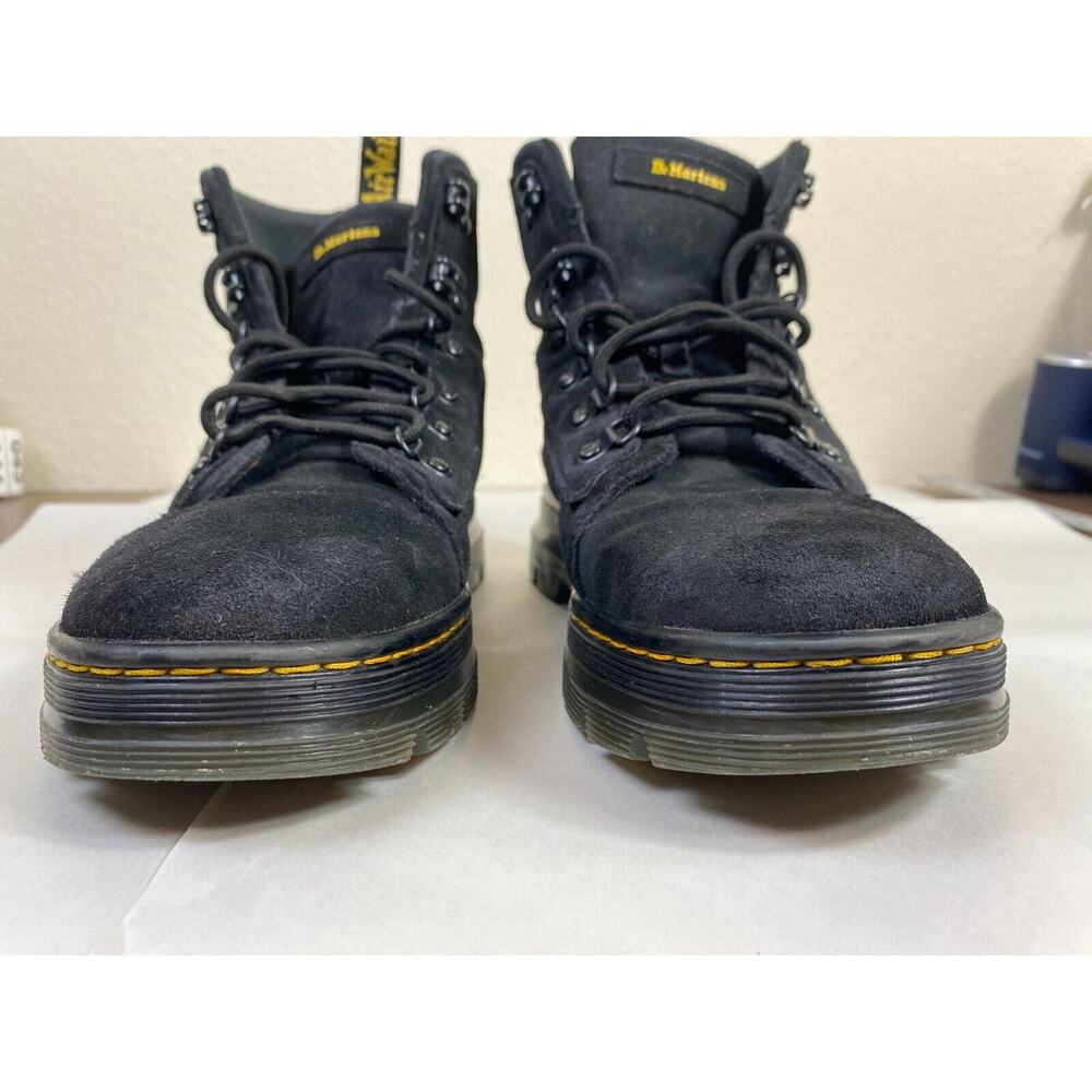 Dr. Martens Combs Boots Women's 10 Black Suede Combat Baddie Gothcore Grunge - Picture 3 of 14